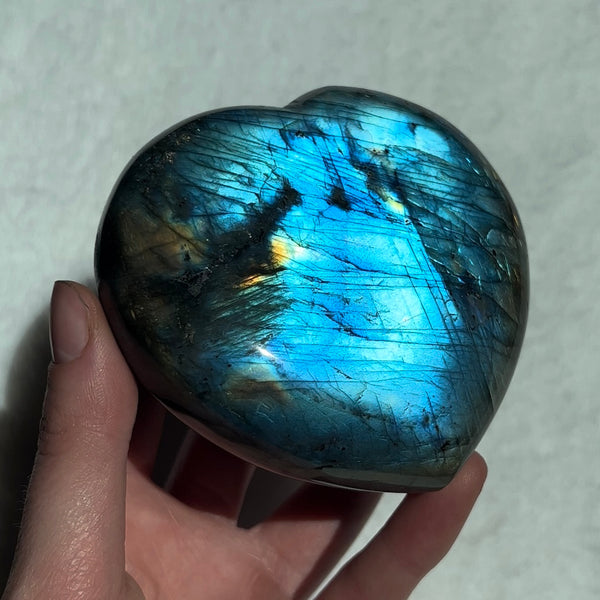 Blue Labradorite Heart